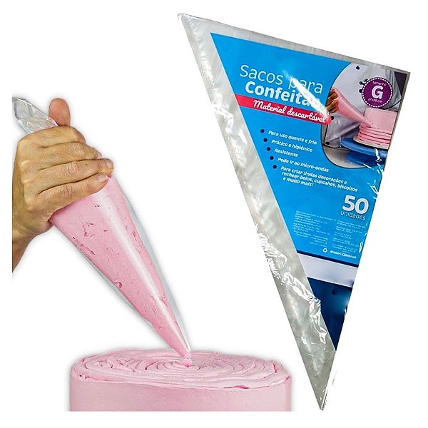 Saco De Confeitar G 50un - Bluestar