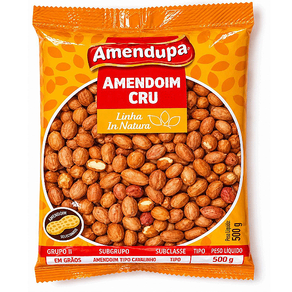Amendoim Cru 500g - Amendupã