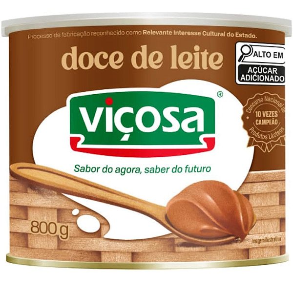 Doce de Leite Puro 800g - Viçosa (Próximo Do Vencimento)