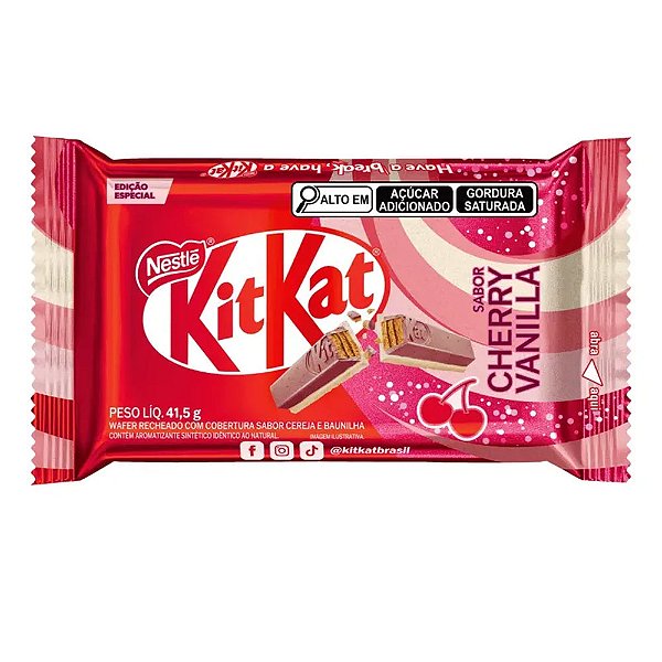Chocolate KitKat Cereja 41g - Nestlé