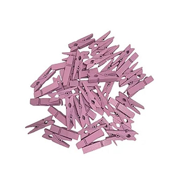 Mini Pregador Lilás 2,5cm 50un - Art Lille