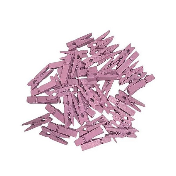 Mini Pregador Lilás 3,5cm 50un - Art Lille