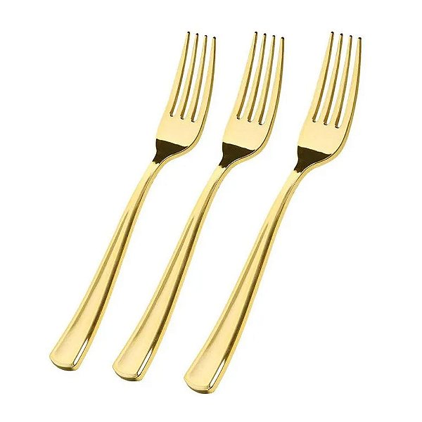 Garfo Sobremesa Gold - Silver