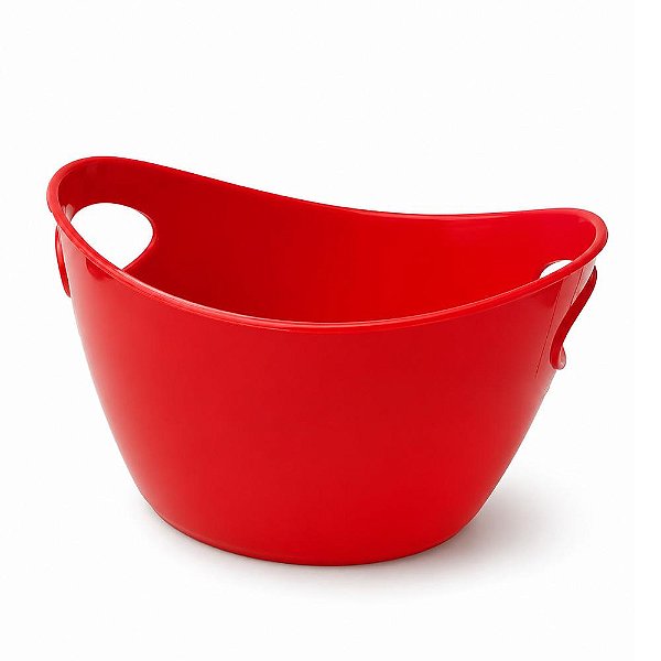 Cachepot Oval Vermelho - Oldaniplast