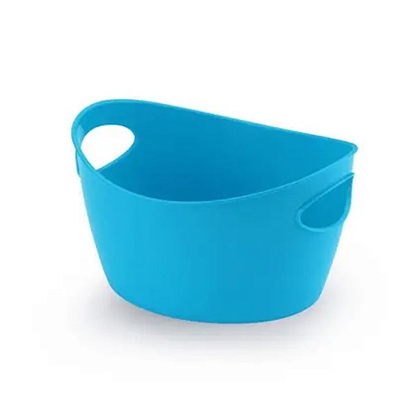 Cachepot Oval Azul Bebê - Oldaniplast