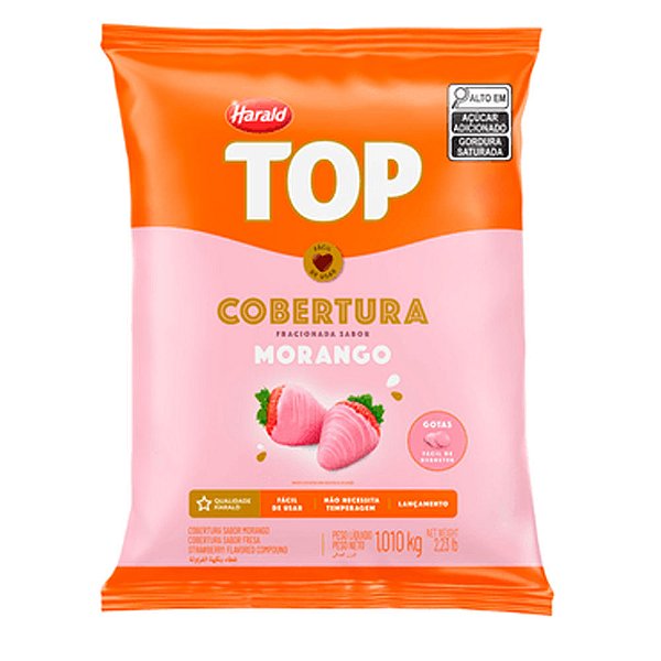 Cobertura Gotas Top Morango 1,01Kg - Harald