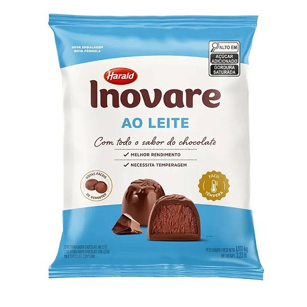 Cobertura Gotas Ao Leite Inovare 1,01kg - Harald