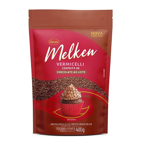 Chocolate Vermicelli Ao leite Melken 400g - Harald