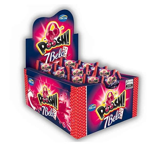 Chiclete Poosh 7 Belo 200g - Arcor