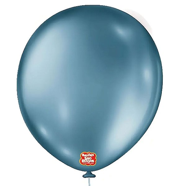 Balão 16 Metallic Azul 10un - São Roque