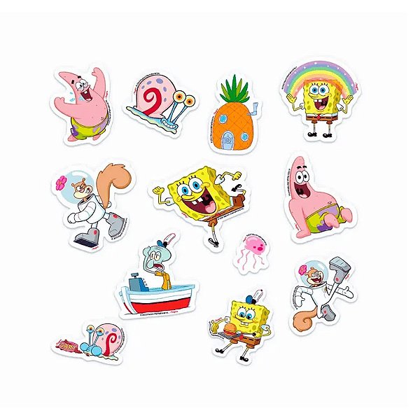 Mini Personagens Bob Esponja 12un - Regina