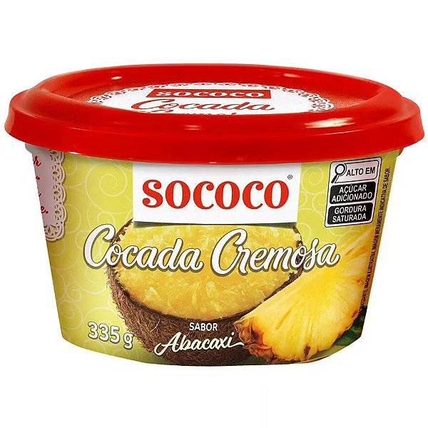Cocada Cremosa Abacaxi 335g - Sococo