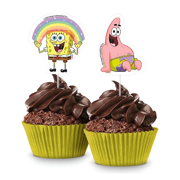 Picks Para Doces Bob Esponja - Regina