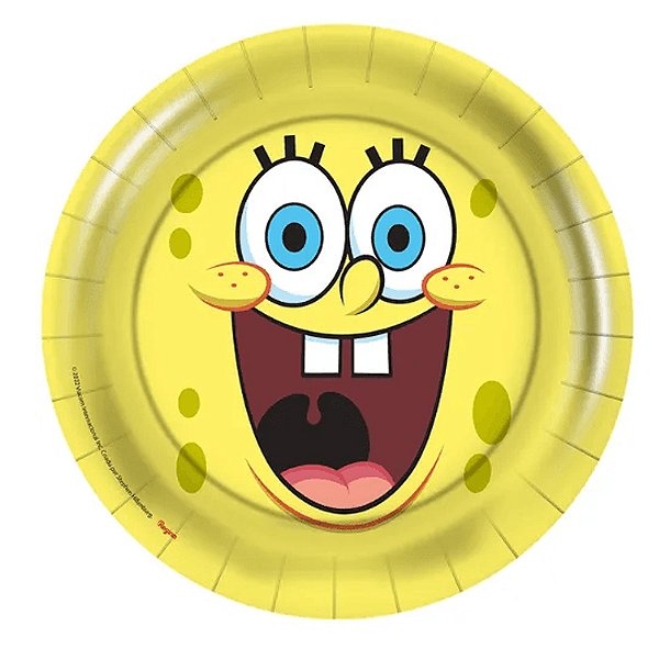 Prato Bob Esponja 8un - Regina