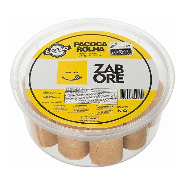 Paçoca Rolha 210g - Zabore
