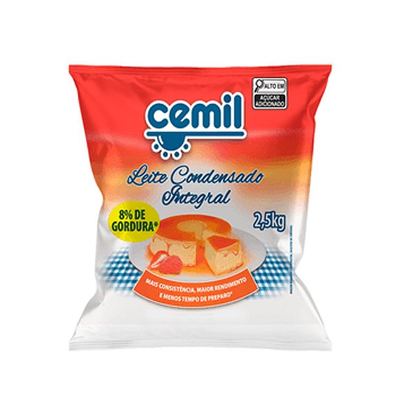 Leite Condensado Integral 2,5kg - Cemil