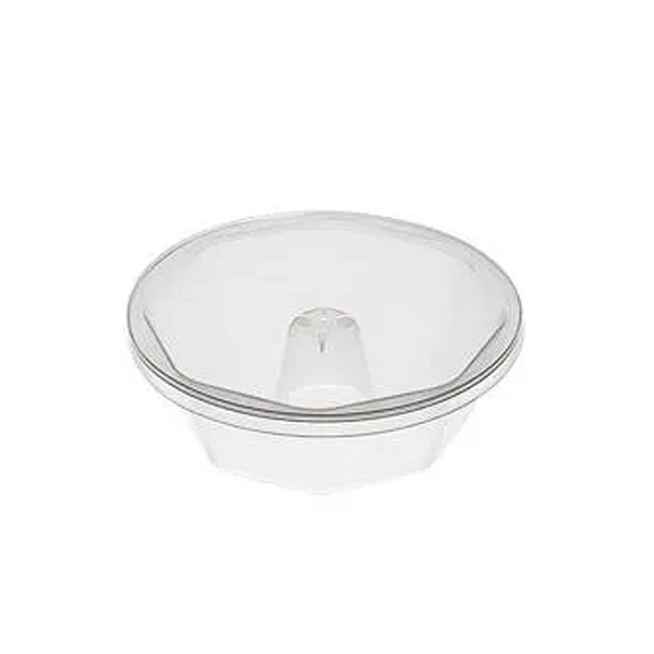 Forma Pudim Média Com Tampa 250ml 8un - Plastilânia