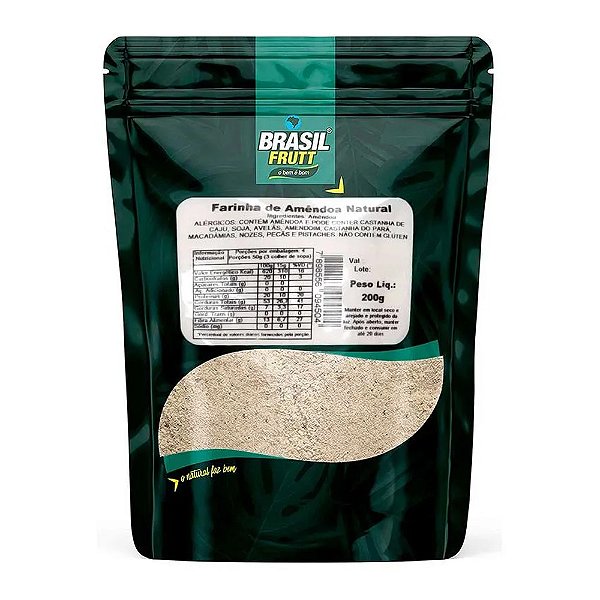 Farinha de Amêndoa Natural 200g - Brasil Frutt
