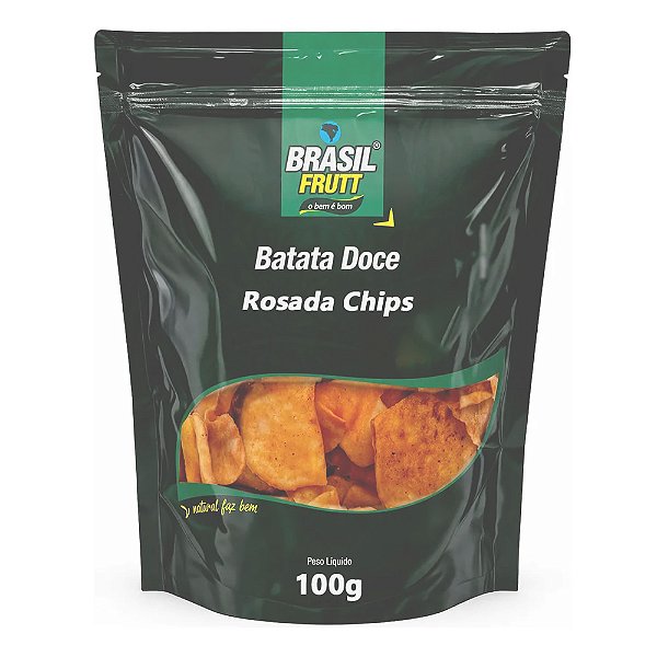 Batata Doce Rosada Chips 100g - Brasil Frutt
