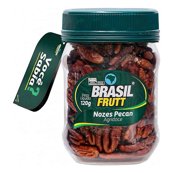 Nozes Pecan Agridoce 120g - Brasil Frutt