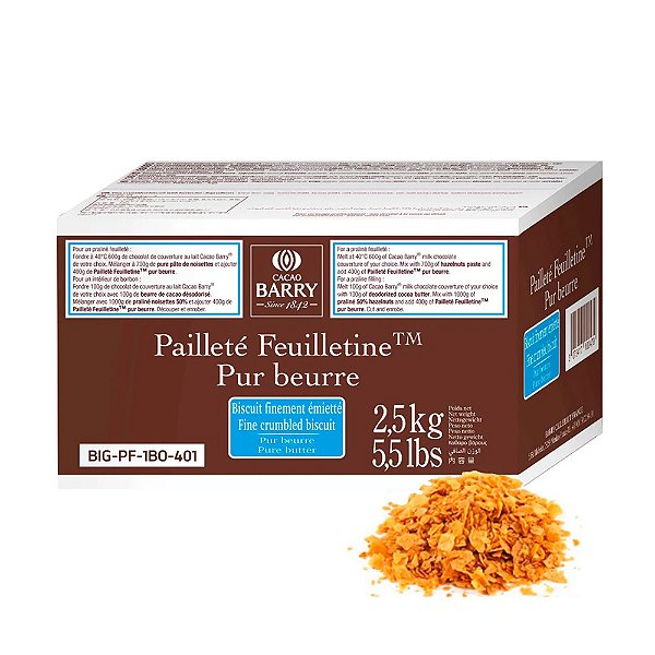 Pailleté Feuilletine Flocos 2,5kg - Callebaut