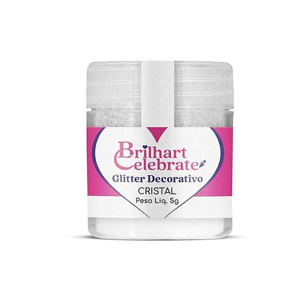 Glitter Para Decoração Cristal 5g - Brilhart
