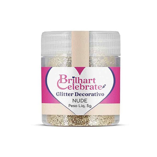 Glitter Para Decoração Nude 5g - Brilhart
