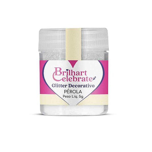 Glitter Para Decoração Pérola 5g - Brilhart
