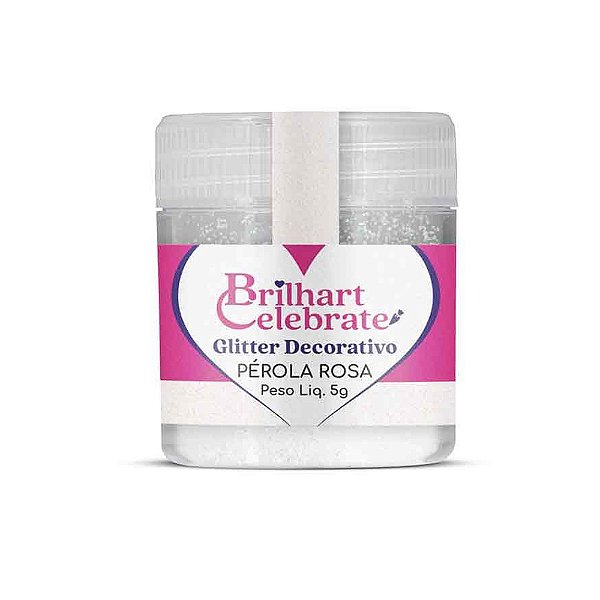 Glitter Para Decoração Pérola Rosa 5g - Brilhart