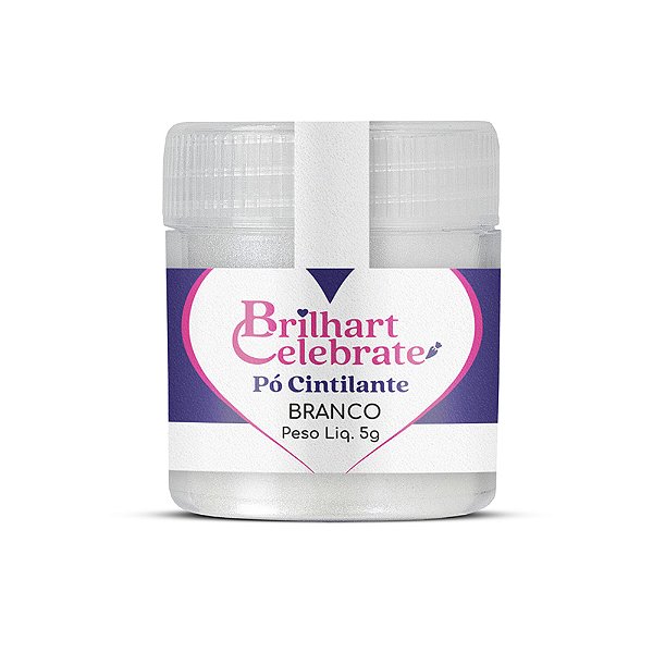 Pó Para Decoração Cintilante Branco 5g - Brilhart