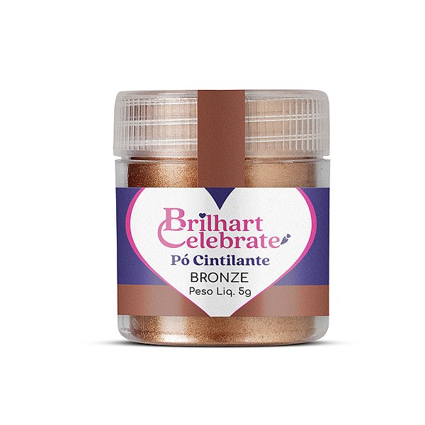 Pó Para Decoração Metálico Bronze 5g - Brilhart