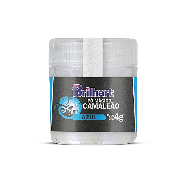 Pó Para Decoração Camaleão Azul 4g - Brilhart
