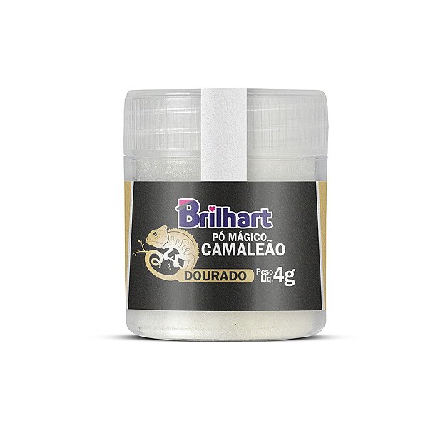 Pó Para Decoração Camaleão Dourado 4g - Brilhart
