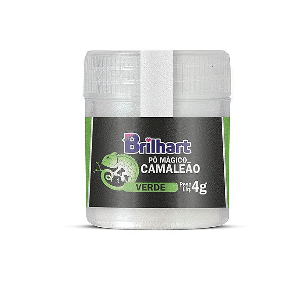 Pó Para Decoração Camaleão Verde 4g - Brilhart