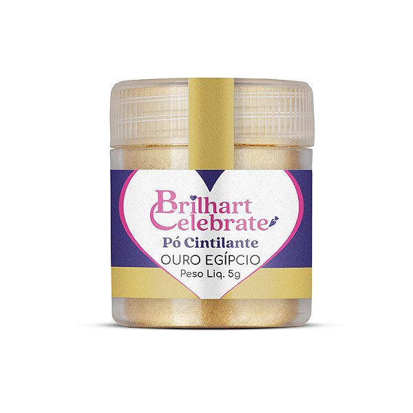 Pó Para Decoração Metálico Ouro Egípcio 5g - Brilhart