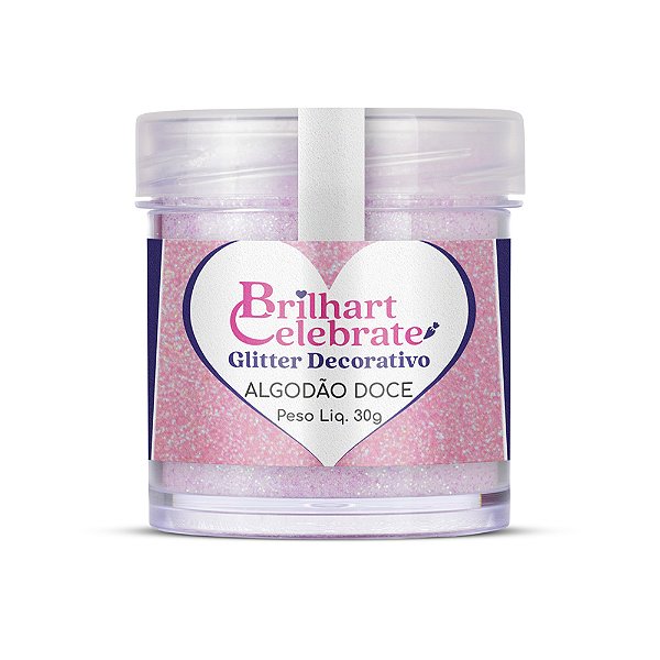 Glitter Para Decoração Premium Algodão Doce 30g - Brilhart