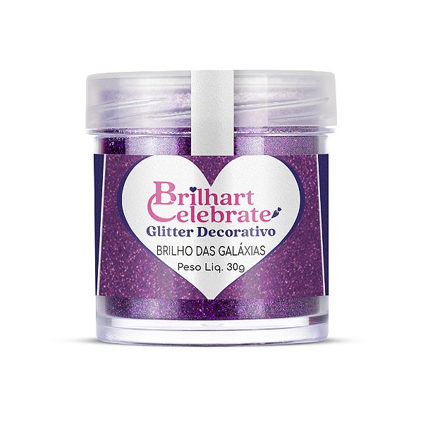 Glitter Para Decoração Premium Brilho das Galáxias 30g - Brilhart