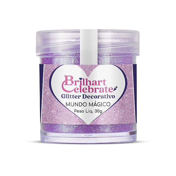 Glitter Para Decoração Premium Mundo Mágico 30g - Brilhart
