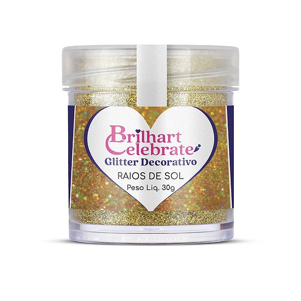Glitter Para Decoração Premium Raios de Sol 30g - Brilhart