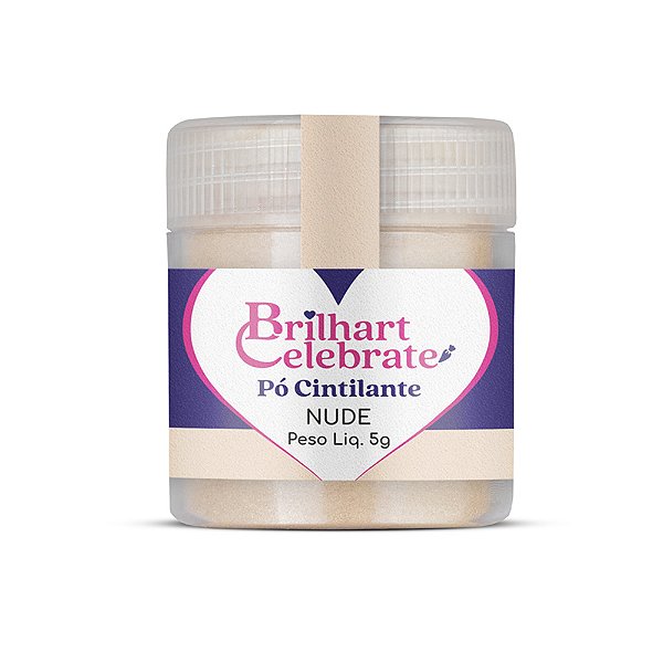 Pó Para Decoração Cintilante Nude 5g - Brilhart