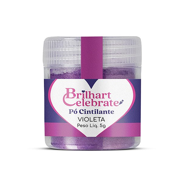 Pó Para Decoração Cintilante Violeta 5g - Brilhart