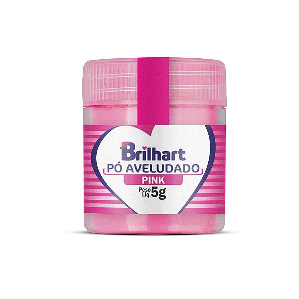 Pó Para Decoração Aveludado Pink 5g - Brilhart