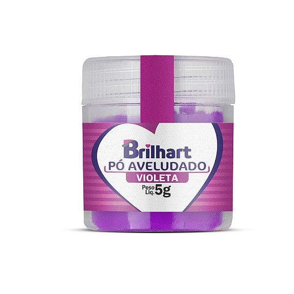 Pó Para Decoração Aveludado Violeta 5g - Brilhart