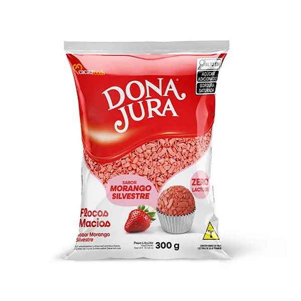 Flocos Macios Morango 300g - Dona Jura