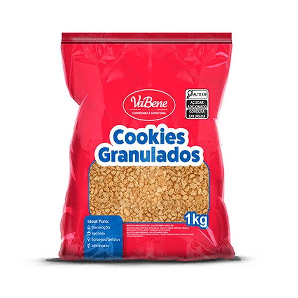 Cookies Granulados Baunilha 1kg - Vabene