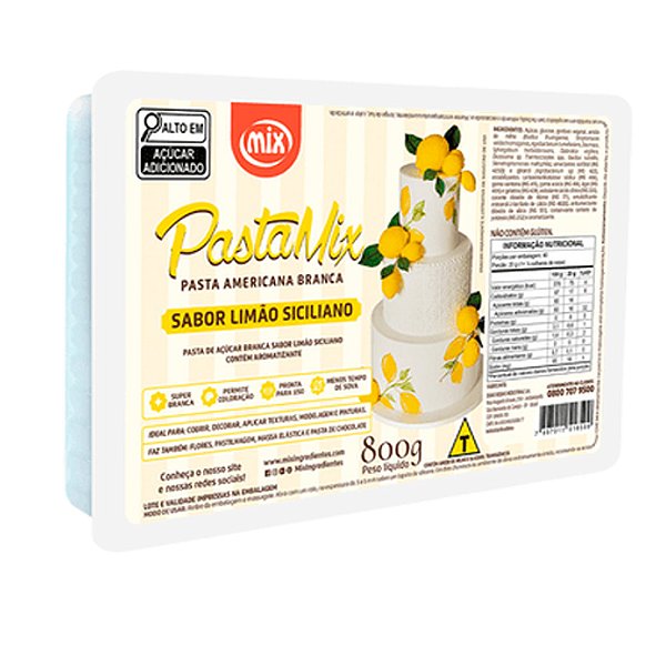 Pasta Americana Limão Siciliano 800g - Mix