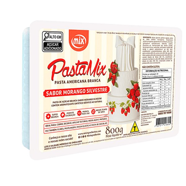 Pasta Americana Morango Silvestre 800g - Mix