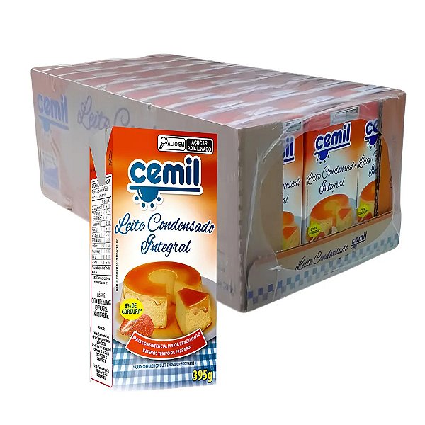 Leite Condensado Integral 395g 27un - Cemil