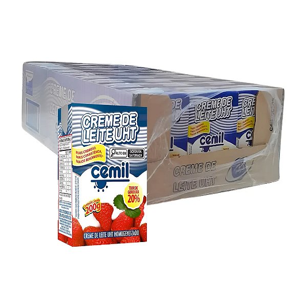 Creme de Leite 20% 200g 27un - Cemil