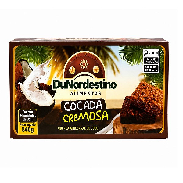 Cocada Tradicional 35g 24un - Dunordestino